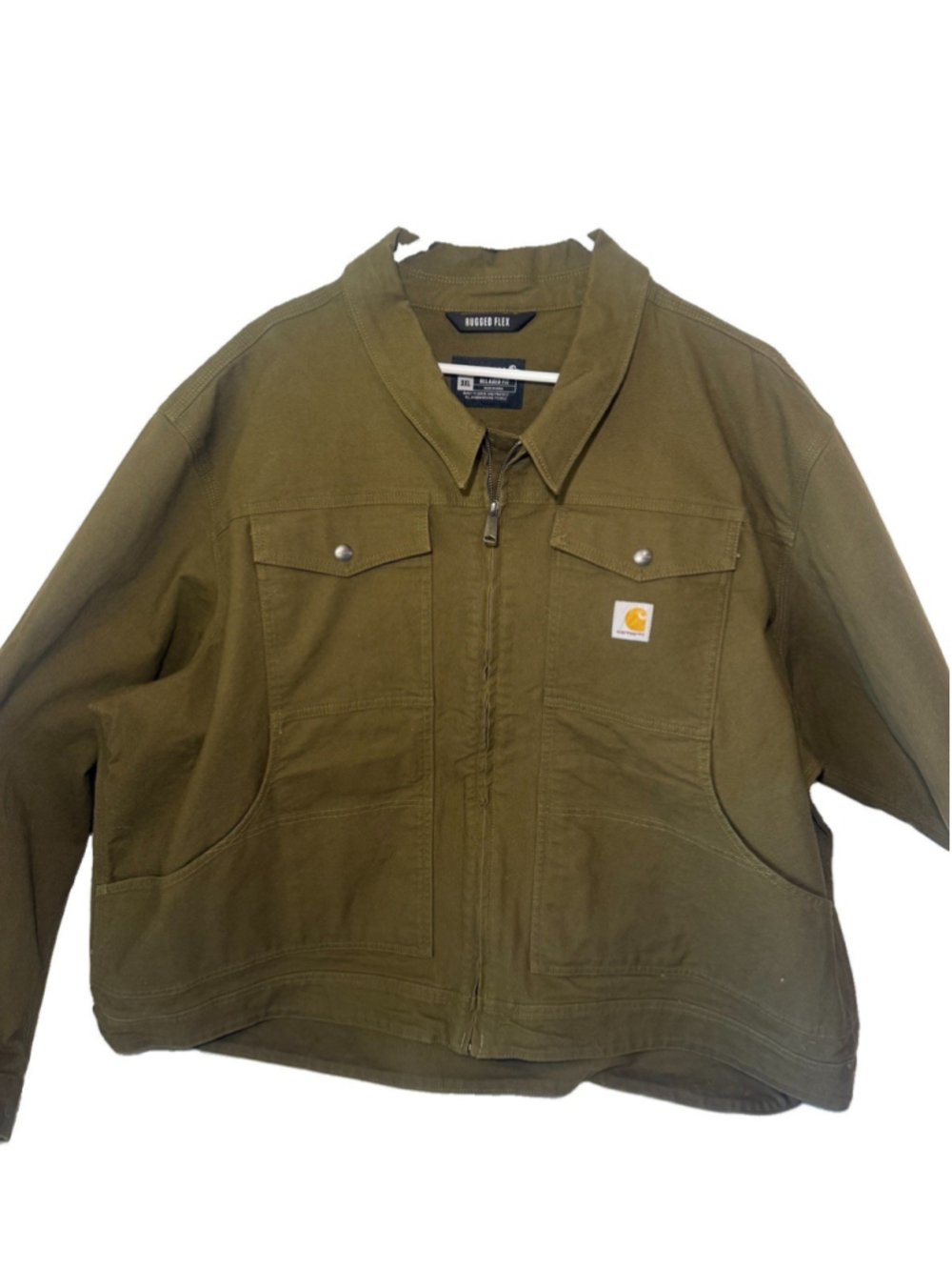 Carhartt green relaxed fit rugged flex Duck Berwick Jacket mens 3xl New